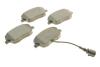 Колодки тормозные (передние) Seat Ibiza/VW Polo 01-09/Skoda Fabia 99-14/Roomster 06-15 (+датчик) Metelli 22-0547-1 (фото 2)