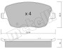 Колодки тормозные (передние) Seat Cordoba/Ibiza IV/VW Polo/Skoda Fabia 99-15/Roomster 06-15 Metelli 22-0547-0 (фото 2)