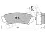 Тормозные колодки (задние) Toyota Land Cruiser 100 98-07/Lexus LX II 98-08 Metelli 22-0453-0 (фото 8)