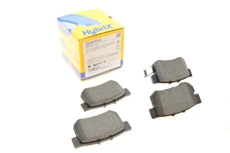 Колодки гальмівні (задні) Suzuki SX4/Swift 06-/Honda Accord 91-93/Civic 95-/Fiat Sedici 06-14 Metelli 22-0173-0