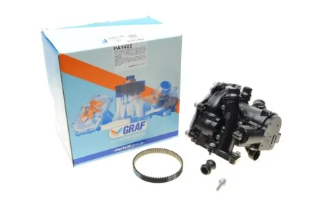 Помпа воды Audi/Seat/Skoda/VW 1.8-2.0TSI/TFSI 12- (29z) (B/B) (5л) (з корпусом і термостатом) GRAF PA1422