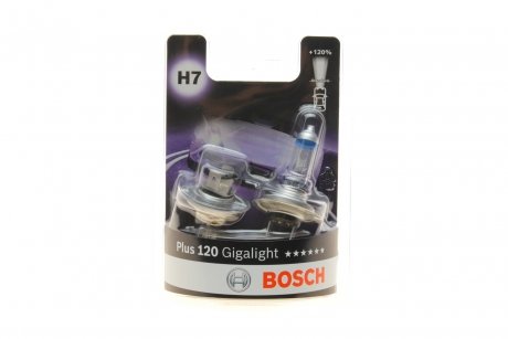 Автолампа H7 12V 55W PX26d Gigalight +120% BOSCH 1987301426