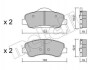 Колодки гальмівні (передні) Citroen C4 Cactus 14-/Peugeot 301 12-/308 II 13- Metelli 22-0982-0 (фото 1)