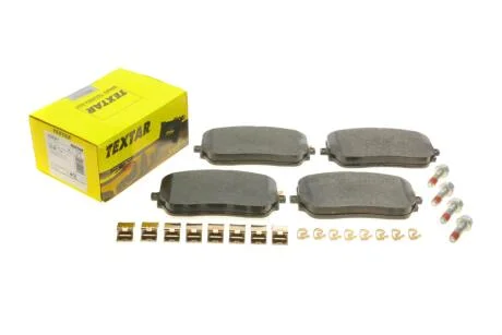 Колодки гальмівні (передні) MB GLE (V167/X167) 18- (з гвинтами гальмівних сателітів) TEXTAR 2296201