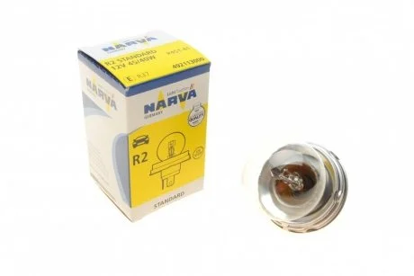 Автолампа R2 12V 45/40W P45t Standard NARVA 492113000