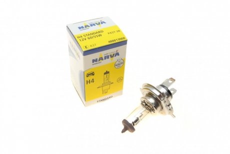 Автолампа H4 12V 60/55W P43t Standard NARVA 488813000