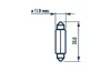 Автолампа C5W 24V 5W SV8.5 (11x35mm) NARVA 171363000 (фото 2)