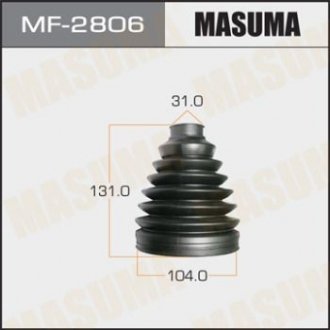 Пильовик ШРКШ (пластик) + спецхомут Toyota FJ Cruiser (06-09), Land Cruiser Prado (02-) (MF-2806) MASUMA MF2806