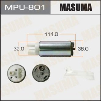 Бензонасос електричний (+ сіточка) Mazda/ Mitsubishi/ Subaru (MPU-801) MASUMA MPU801