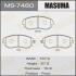 Колодки гальмівні передн Subaru Forester (01-14), Impreza (00-14), Legacy (02-14), XV (12-17) (MS-7460) MASUMA MS7460 (фото 1)