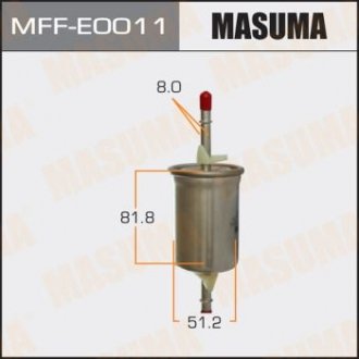 Фильтр топливный Ford Focus (-05)/ Mazda 3 (03-13) MASUMA MFFE0011