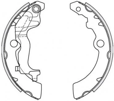 Тормозные колодки барабанные REMSA 4251.00