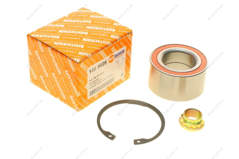 Підшипник маточини (комплект) AUTOTECHTEILE 100 9828 (фото 1)