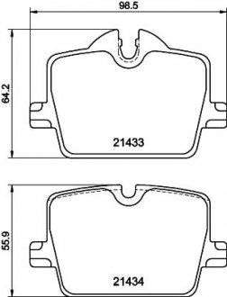 Колодки тормозные (задние) BMW 3 (G20/G21/G80/G81)/Z4 (G29) 18-/4 (G22/G82) 20-(с датчиком) (Trw) Q+ TEXTAR 2143301