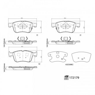 FEBI торм. кол. пер. FORD FOCUS 1.0 EcoBoost 18- FEBI BILSTEIN 172179