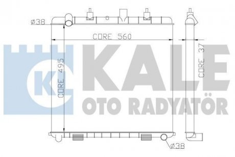 KALE LANDROVER Радиатор охлаждения Range Rover II 3.9/4.6 98- Kale oto radyator 359300