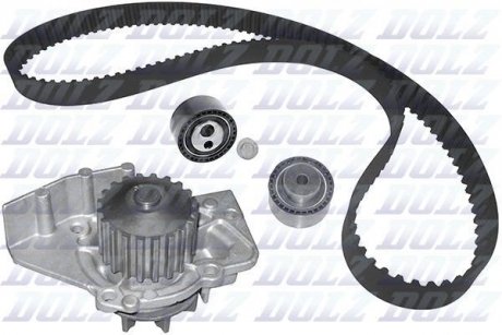 CITROEN К-т ГРМ (помпа + ремінь + 2 ролики + кріплення) BERLINGO / BERLINGO FIRST 2.0 HDI 99-11, C5 I 2.0 2.0 JTD 01-02, SCUDO 2.0 JTD 99-06, LANCIA, DB, PEUGEOT DOLZ KD008