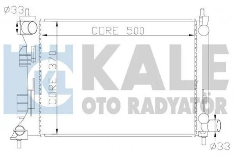Радіатор охолодження Hyundai Accent Iv, Veloster - Kia Rio Iii Radiator Kale oto radyator 342285