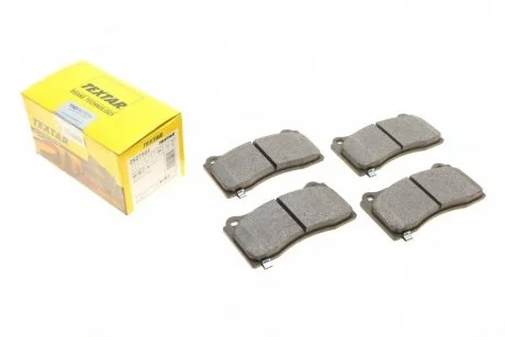 Колодки гальмівні (передні) Tesla Model 3/Y 18- (з датчиком) (Brembo) Q+ TEXTAR 2627501