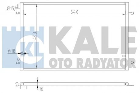 Радиатор кондиционера AudI A6 Kale oto radyator 375300