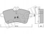 Колодки тормозные (передние) MB A-class (W169)/B-class (W245) 04-12 (Bosch) Metelli 22-0647-0 (фото 1)