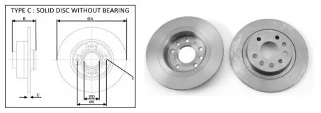 Диск гальмівний APLUS 61297AP