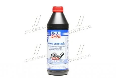 Олива трансміс. Liqui Moly Hypoid-Getriebeoil TDL (GL-4/GL-5) 75W-90 (Каністра 1л) LIQUI MOLY 3945/1407