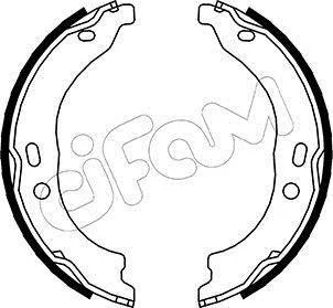 CITROEN Щеки тормозные задние ручного тормоза Jumper 2.2HDI 06- CIFAM 153-094