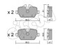 Гальмівні колодки зад. BMW 3(E90)/1(E81) 04-13 (TRW) CIFAM 822-641-0 (фото 1)