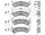 JEEP Тормозные колодки задние Grand Cherokee CIFAM 822-527-0 (фото 1)