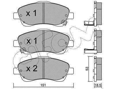 Гальмівні колодки перед. Toyota Avensis 00-08 (bosch) CIFAM 822-450-0