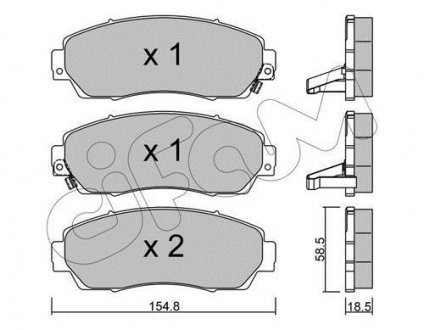 HONDA Тормозн.колодки передн.CR-V 07- CIFAM 822-903-0