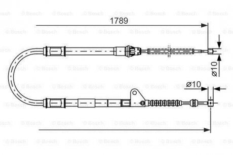 Гальмівний трос BOSCH 1987477540