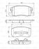 MITSUBISHI Колодки тормозные передн Colt -12 BOSCH 0986495313 (фото 1)