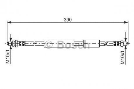 FORD Шланг тормозной задн.KA -09/98 BOSCH 1987476603