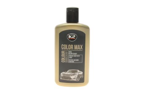 Поліроль восковий для кузова відтіняючий сірий / COLOR MAX BLACK 250 мл K2 K020CAN