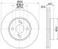 HELLA TOYOTA Диск тормозной передн.Corolla 02- Hella pagid 8DD 355 110-431 (фото 1)