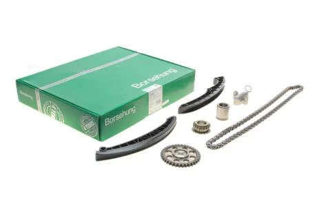 Комплект ланцюга ГРМ VW Golf V 1.4TSI, 10/03 - 02/09, 90/103/125kw, (z=130/18-18/36/36) (OE VAG) Borsehung B16299