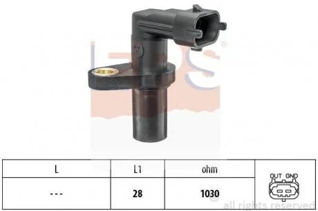 HYUNDAI Датчик оборотов двигателя i10/i20 1,2 12- EPS 1.953.697