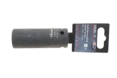 Головка ударна HEX (1/2", 19 мм) L Vigor V5550L-19