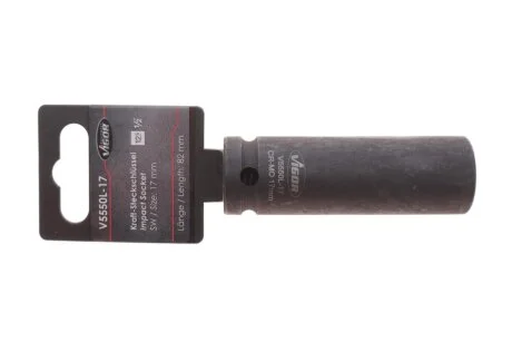 Головка ударная HEX (1/2", 17мм) L Vigor V5550L-17
