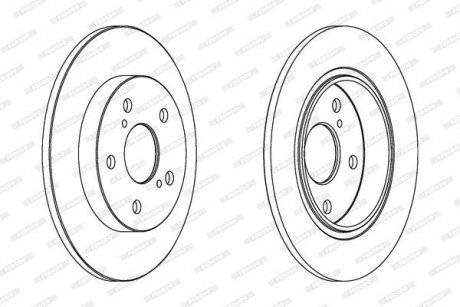 Тормозной диск FE FERODO DDF1645C