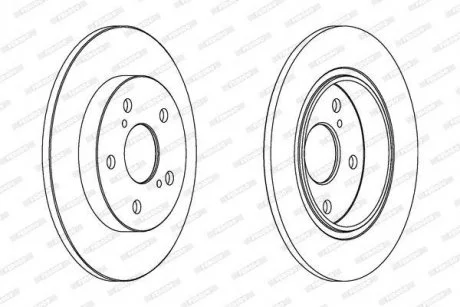 Гальмівний диск FE FERODO DDF1645C