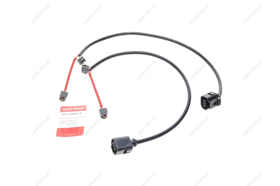 Датчик зносу гальмівних колодок (передніх) Porsche Cayenne 17- (L=500mm) QUICK BRAKE WS 0483 A (фото 1)