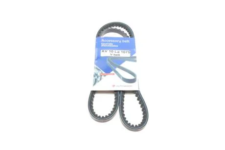 Ремінь генератора VW T4 1.9/2.4D/2.5 79-92 (10x1075) HUTCHINSON AV 10 LA 1075