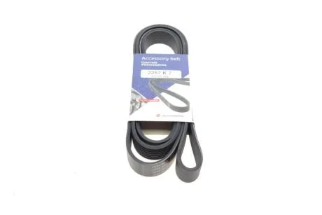 Ремінь генератора Kia Sorento 2.5 CRDI 06-/Land Rover Discovery/Range Rover 88-04 HUTCHINSON 2257 K 7