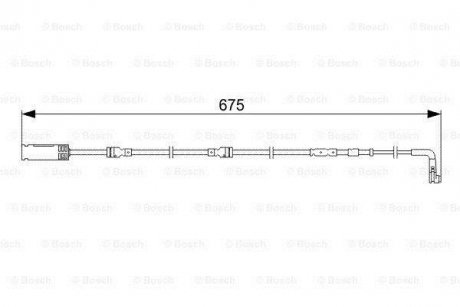 Датчик износа тормозных колодок (передних) BMW 3 (E90/E92/E93) 07-13 (L=675mm) BOSCH 1 987 473 051