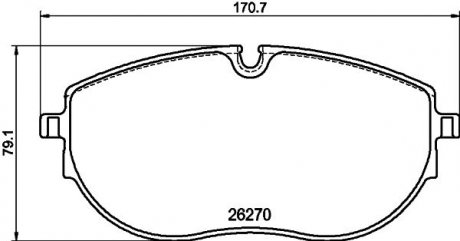 Колодки тормозные (передние) VW T6 15-Q+ TEXTAR 2627001