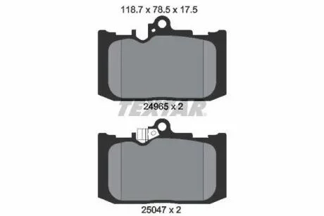 Колодки тормозные (передние) Lexus GS 12-/ RC 14- (Advics) TEXTAR 2496501