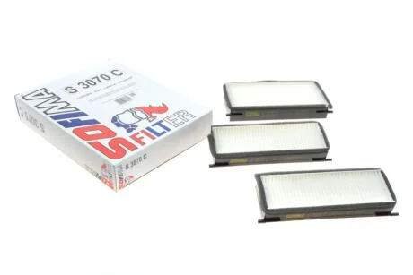 Фільтр салону Fiat Scudo/Peugeot Expert 1.6D/1.9D/2.0HDi/JTD 96- (к-кт 3шт) SOFIMA S 3070 C